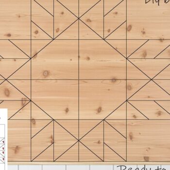 Intra απο ξύλο plywood 3mm-4mm πάχος – Sun Flower Barn Quilt Αρχείο κοπής με λέιζερ Δίασταση  20x20 cm INTRAFABR-37053660 - Image 4
