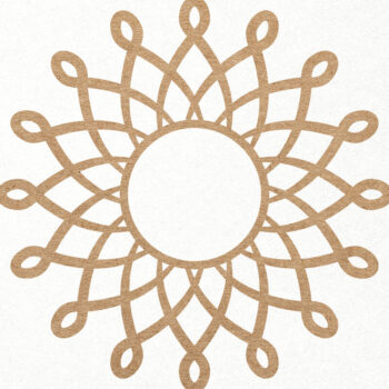 Intra απο ξύλο plywood 3mm-4mm πάχος – Sun Logo Sunny Weather Papercut File Δίασταση  20x20 cm INTRAFABR-24713982 - Image 1