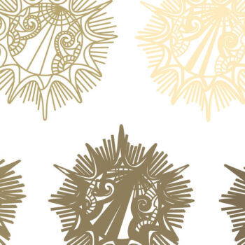 Intra απο ξύλο plywood 3mm-4mm πάχος – Sun Mandala Multilayer/Lasercut Δίασταση  20x20 cm INTRAFABR-66501225 - Image 2