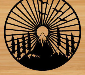 Intra απο ξύλο plywood 3mm-4mm πάχος – Sun Moon File Art Laser τοίχου Δίασταση  40x30 cm INTRAFABR-68835104