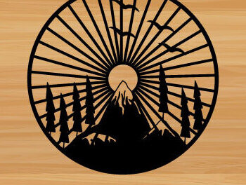 Intra απο ξύλο plywood 3mm-4mm πάχος – Sun Moon File Art Laser τοίχου Δίασταση 40x30 cm INTRAFABR-68835104 - Image 1