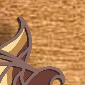 Intra απο ξύλο plywood 3mm-4mm πάχος – Sun Moon Multilayer/Lasercut/Paper Δίασταση  20x20 cm INTRAFABR-86752022 - Image 6