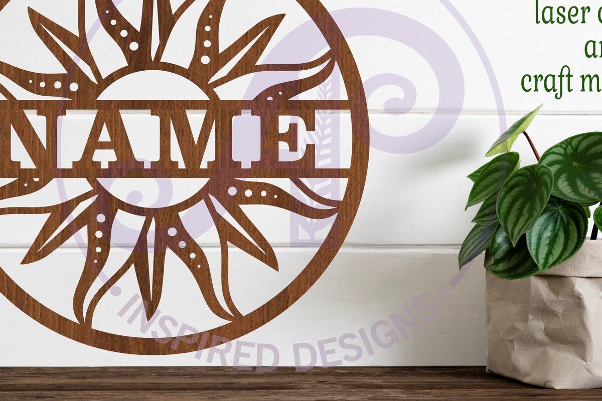 Intra απο ξύλο plywood 3mm-4mm πάχος – Sun Name Sign Laser Δίασταση  40x30 cm INTRAFABR-102565461