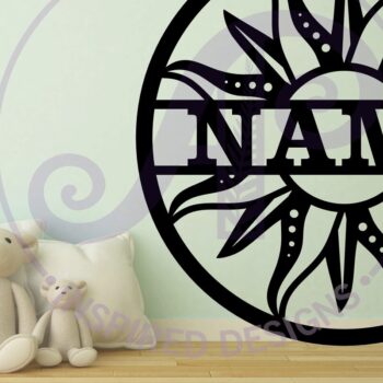 Intra απο ξύλο plywood 3mm-4mm πάχος – Sun Name Sign Laser Δίασταση  40x30 cm INTRAFABR-102565461 - Image 2