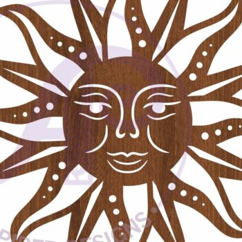 Intra απο ξύλο plywood 3mm-4mm πάχος – Επιγραφή Sun Wall Art, Αρχείο. Διάνυσμα Δίασταση 40x30 cm INTRAFABR-105602838 - Image 3