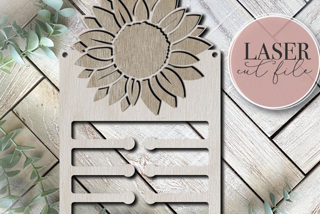 Intra απο ξύλο plywood 3mm-4mm πάχος – Sunflower Bow Holder Δίασταση  20x20 cm INTRAFABR-74745965