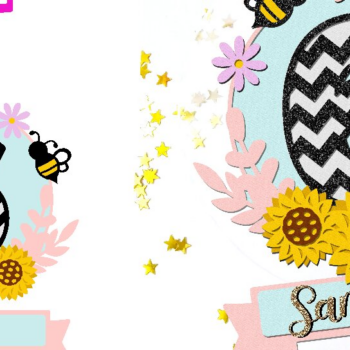 Intra απο ξύλο plywood 3mm-4mm πάχος – Topper κέικ ηλίανθου 3D Δίασταση  20x20 cm INTRAFABR-102850768 - Image 1