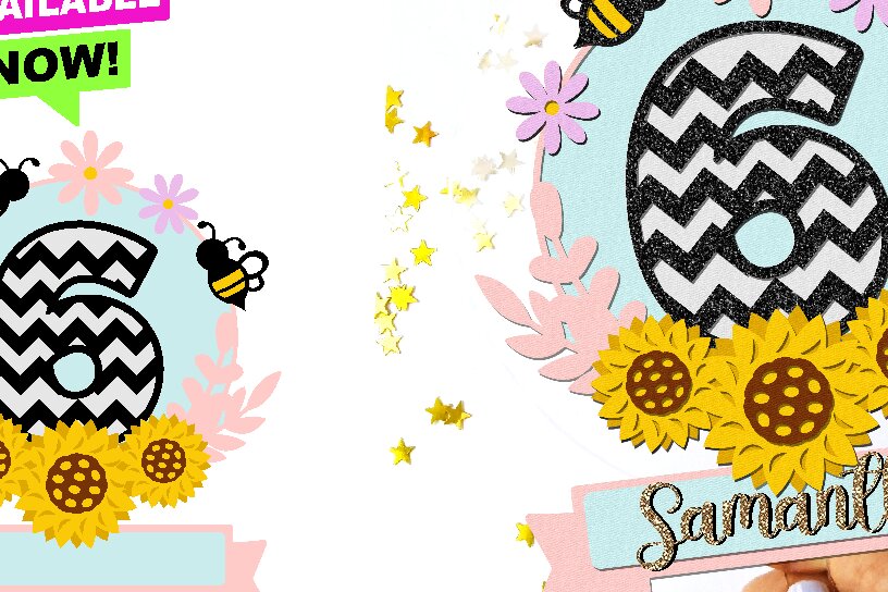 Intra απο ξύλο plywood 3mm-4mm πάχος – Topper κέικ ηλίανθου 3D Δίασταση  20x20 cm INTRAFABR-102850768