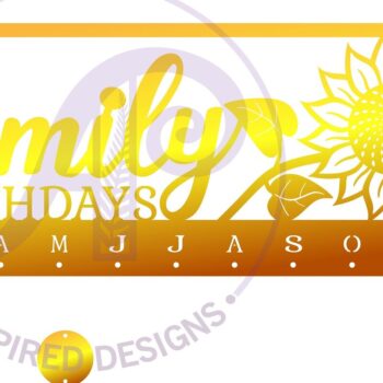 Intra απο ξύλο plywood 3mm-4mm πάχος – Σετ ημερολογίου ηλίανθου Δίασταση  20x20 cm INTRAFABR-68401779 - Image 2