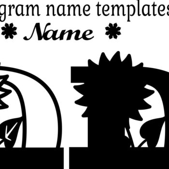 Intra απο ξύλο plywood 3mm-4mm πάχος – Μονόγραμμα ηλίανθου κεφαλαίο Γράμμα D Δίασταση  20x20 cm INTRAFABR-75965055 - Image 2