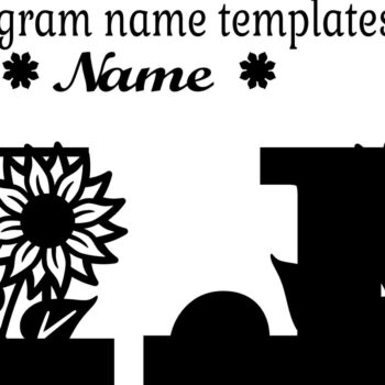 Intra απο ξύλο plywood 3mm-4mm πάχος – Μονόγραμμα Ηλίανθου Επιστολή J Δίασταση 20x20 cm INTRAFABR-75965217 - Image 2