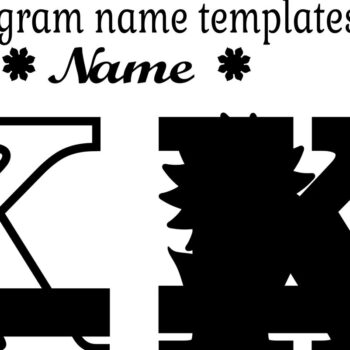 Intra απο ξύλο plywood 3mm-4mm πάχος – Μονόγραμμα ηλίανθου κεφαλαίο γράμμα K Δίασταση  20x20 cm INTRAFABR-75965251 - Image 2