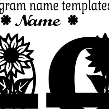 Intra απο ξύλο plywood 3mm-4mm πάχος – Μονόγραμμα Ηλίανθου με κεφαλαίο γράμμα O Δίασταση  20x20 cm INTRAFABR-75965389 - Image 2