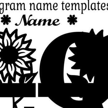 Intra απο ξύλο plywood 3mm-4mm πάχος – Μονόγραμμα ηλίανθου κεφαλαίο Γράμμα Q Δίασταση  20x20 cm INTRAFABR-75965432 - Image 2