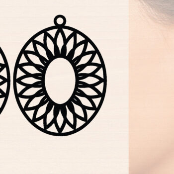 Intra απο ξύλο plywood 3mm-4mm πάχος – Σκουλαρίκια ηλίανθου Πακέτο Cut Laser Δίασταση  5x5 cm INTRAFABR-120493985 - Image 7