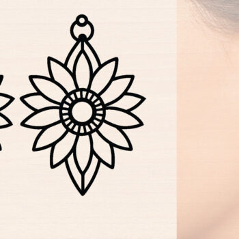 Intra απο ξύλο plywood 3mm-4mm πάχος – Σκουλαρίκια ηλίανθου Πακέτο Cut Laser Δίασταση  5x5 cm INTRAFABR-120493985 - Image 10