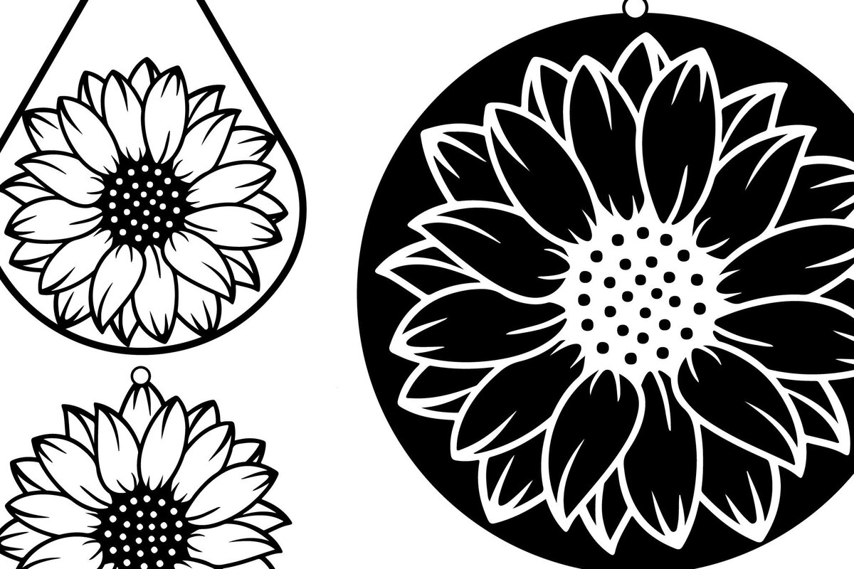 Intra απο ξύλο plywood 3mm-4mm πάχος – Πακέτο με σκουλαρίκια ηλίανθου Teardrop Δίασταση  5x5 cm INTRAFABR-38770480