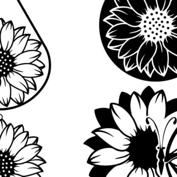 Intra απο ξύλο plywood 3mm-4mm πάχος – Πακέτο με σκουλαρίκια ηλίανθου Teardrop Δίασταση  5x5 cm INTRAFABR-38770480 - Image 2