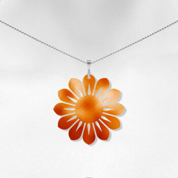 Intra απο ξύλο plywood 3mm-4mm πάχος – Σκουλαρίκια ηλίανθου Teardrop Δίασταση  5x5 cm INTRAFABR-6555666 - Image 2