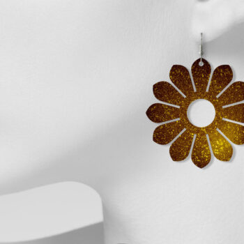 Intra απο ξύλο plywood 3mm-4mm πάχος – Σκουλαρίκια ηλίανθου Teardrop Δίασταση  5x5 cm INTRAFABR-6555666 - Image 6