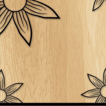 Intra απο ξύλο plywood 3mm-4mm πάχος – Πλαίσιο ηλίανθου Δέσμη Cut Laser Δίασταση 20x20 cm INTRAFABR-34238254 - Image 5