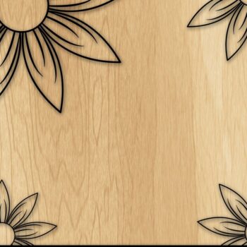 Intra απο ξύλο plywood 3mm-4mm πάχος – Πλαίσιο ηλίανθου Δέσμη Cut Laser Δίασταση 20x20 cm INTRAFABR-34238254 - Image 6