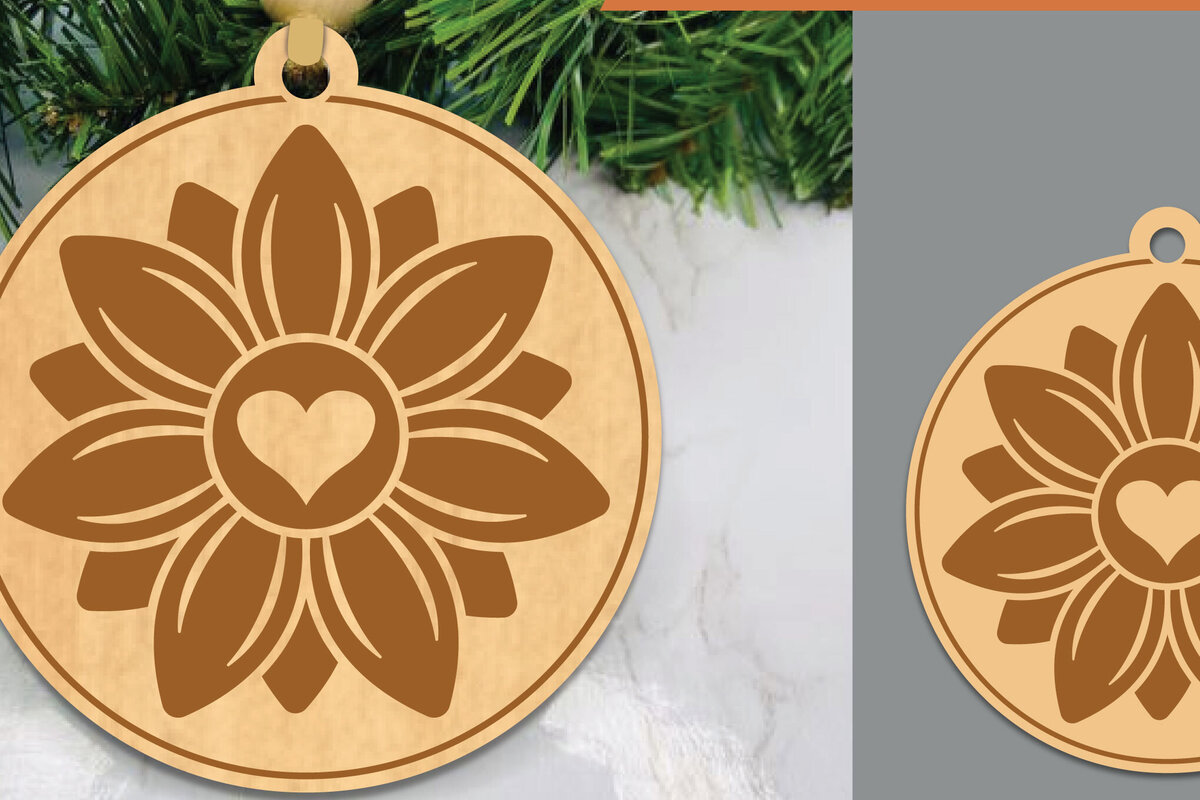 Intra απο ξύλο plywood 3mm-4mm πάχος – Στολίδι με ηλίανθου 2 Δίασταση  20x20 cm INTRAFABR-106401953