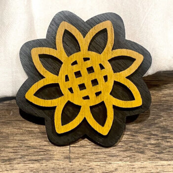 Intra απο ξύλο plywood 3mm-4mm πάχος – Sunflower Magnet Laser Δίασταση  20x20 cm INTRAFABR-115853079 - Image 1