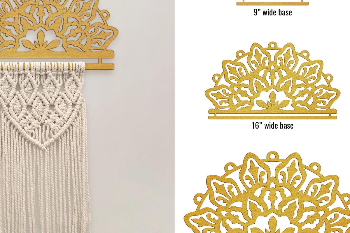 Intra απο ξύλο plywood 3mm-4mm πάχος – Βάση Μακραμέ Μάνταλα Ηλίανθου Δίασταση  20x20 cm INTRAFABR-95896934