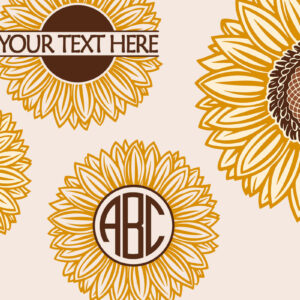 Intra απο ξύλο plywood 3mm-4mm πάχος – Πακέτο Μονόγραμμα Ηλίανθου Δίασταση 20x20 cm INTRAFABR-100390244