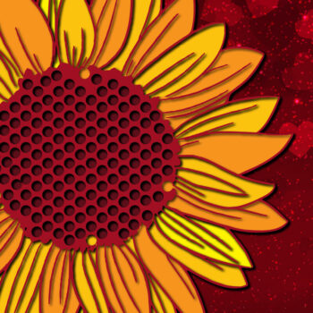 Intra απο ξύλο plywood 3mm-4mm πάχος – Sunflower Multi-layer Design Bundle Δίασταση 40x30 cm INTRAFABR-23480216 - Image 2