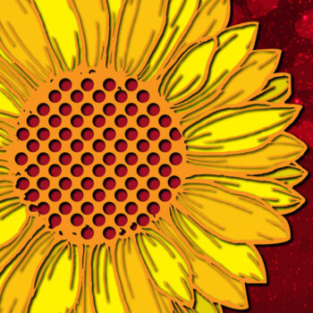 Intra απο ξύλο plywood 3mm-4mm πάχος – Sunflower Multi-layer Design Bundle Δίασταση 40x30 cm INTRAFABR-23480216 - Image 5