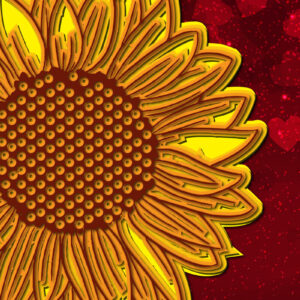 Intra απο ξύλο plywood 3mm-4mm πάχος – Sunflower Multi-layer-cut με λέιζερ Δίασταση  20x20 cm INTRAFABR-23479021