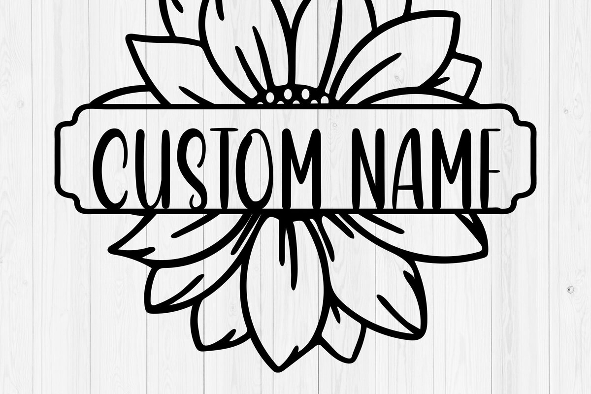 Intra απο ξύλο plywood 3mm-4mm πάχος – Σημάδι ονόματος Sunflower - Προσαρμοσμένη Δίασταση  20x20 cm INTRAFABR-117890139