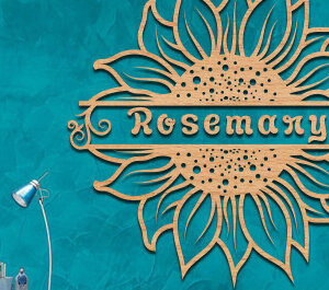 Intra απο ξύλο plywood 3mm-4mm πάχος – Σημάδι με όνομα Sunflower Art Wall Art Cut Laser Δίασταση  40x30 cm INTRAFABR-100304826