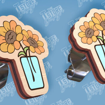 Intra απο ξύλο plywood 3mm-4mm πάχος – Σκουλαρίκια ηλίανθου με κομμένα λέιζερ Δίασταση  5x5 cm INTRAFABR-95236307 - Image 7