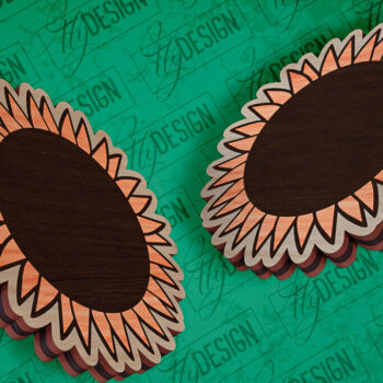 Intra απο ξύλο plywood 3mm-4mm πάχος – Σκουλαρίκια ηλίανθου Σκουλαρίκια με Δίασταση  5x5 cm INTRAFABR-94078413 - Image 8