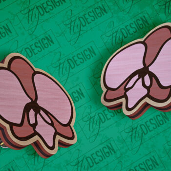 Intra απο ξύλο plywood 3mm-4mm πάχος – Σκουλαρίκια ηλίανθου Σκουλαρίκια με Δίασταση  5x5 cm INTRAFABR-94076412 - Image 1