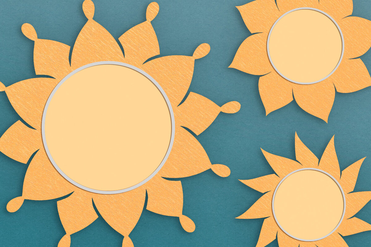 Intra απο ξύλο plywood 3mm-4mm πάχος – Sunflower Sun Bundle, 3D Layered Cut Δίασταση  20x20 cm INTRAFABR-69474813