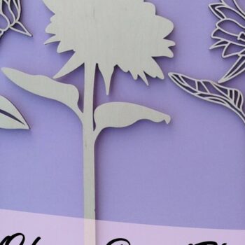 Intra απο ξύλο plywood 3mm-4mm πάχος – Sunflower Flower Δίασταση  20x20 cm INTRAFABR-33420358 - Image 3