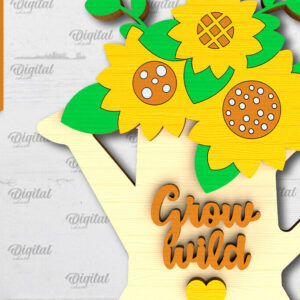 Intra απο ξύλο plywood 3mm-4mm πάχος –  κοπής με λέιζερ δίσκου βαθμίδας ηλίανθου Δίασταση  20x20 cm INTRAFABR-101108532