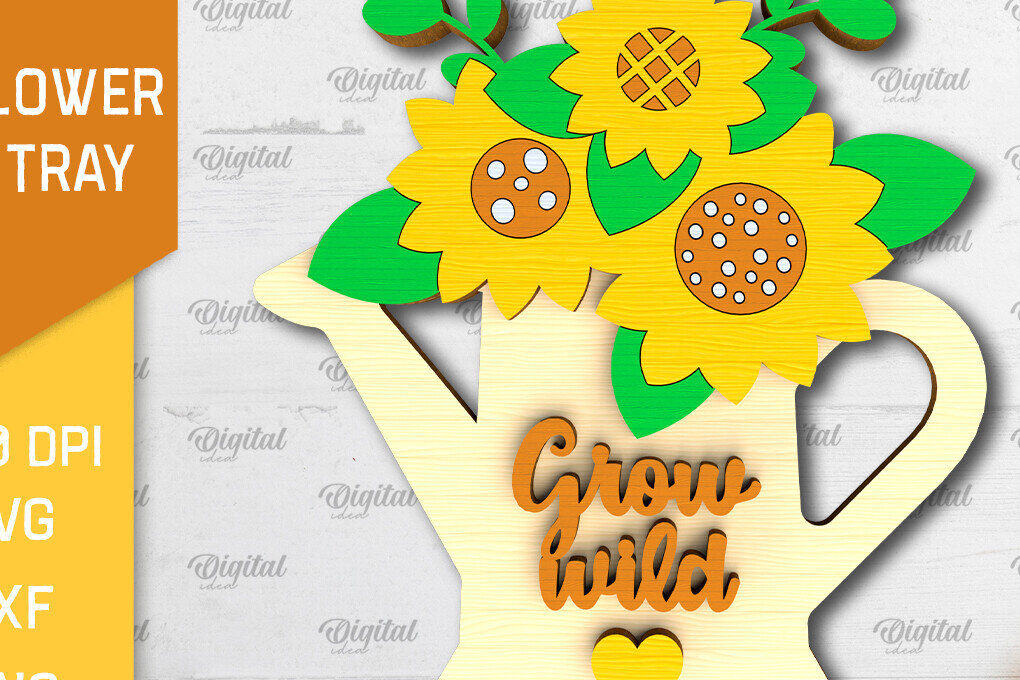 Intra απο ξύλο plywood 3mm-4mm πάχος –  κοπής με λέιζερ δίσκου βαθμίδας ηλίανθου Δίασταση  20x20 cm INTRAFABR-101108532