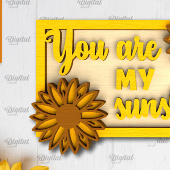 Intra απο ξύλο plywood 3mm-4mm πάχος –  κοπής με λέιζερ δίσκου βαθμίδας ηλίανθου Δίασταση  20x20 cm INTRAFABR-101108611 - Image 1