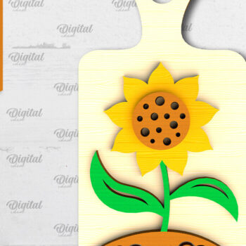 Intra απο ξύλο plywood 3mm-4mm πάχος –  κοπής με λέιζερ δίσκου βαθμίδας ηλίανθου Δίασταση  20x20 cm INTRAFABR-101109230 - Image 1