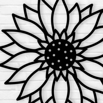 Intra απο ξύλο plywood 3mm-4mm πάχος – Sunflower Wall Art Δίασταση  40x30 cm INTRAFABR-109722198 - Image 3