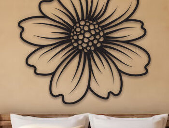 Intra απο ξύλο plywood 3mm-4mm πάχος – Πακέτο με Laser Art Wall Art Sunflower Cut Δίασταση  40x30 cm INTRAFABR-99983062 - Image 3