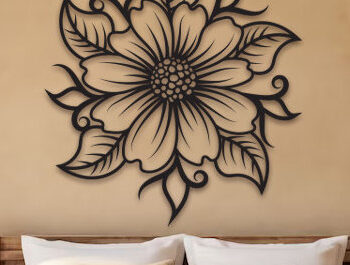 Intra απο ξύλο plywood 3mm-4mm πάχος – Πακέτο με Laser Art Wall Art Sunflower Cut Δίασταση  40x30 cm INTRAFABR-99983062 - Image 4