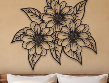 Intra απο ξύλο plywood 3mm-4mm πάχος – Πακέτο με Laser Art Wall Art Sunflower Cut Δίασταση  40x30 cm INTRAFABR-99983062 - Image 5