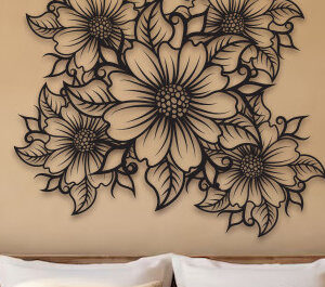 Intra απο ξύλο plywood 3mm-4mm πάχος – Sunflower Wall Art Δίασταση  40x30 cm INTRAFABR-99818050