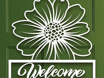 Intra απο ξύλο plywood 3mm-4mm πάχος – Πακέτο κοπής με λέιζερ καλωσορίσματος Sunflower Sign Δίασταση  40x30 cm INTRAFABR-100591675 - Image 4